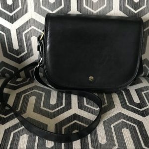 Black Leather Crossbody